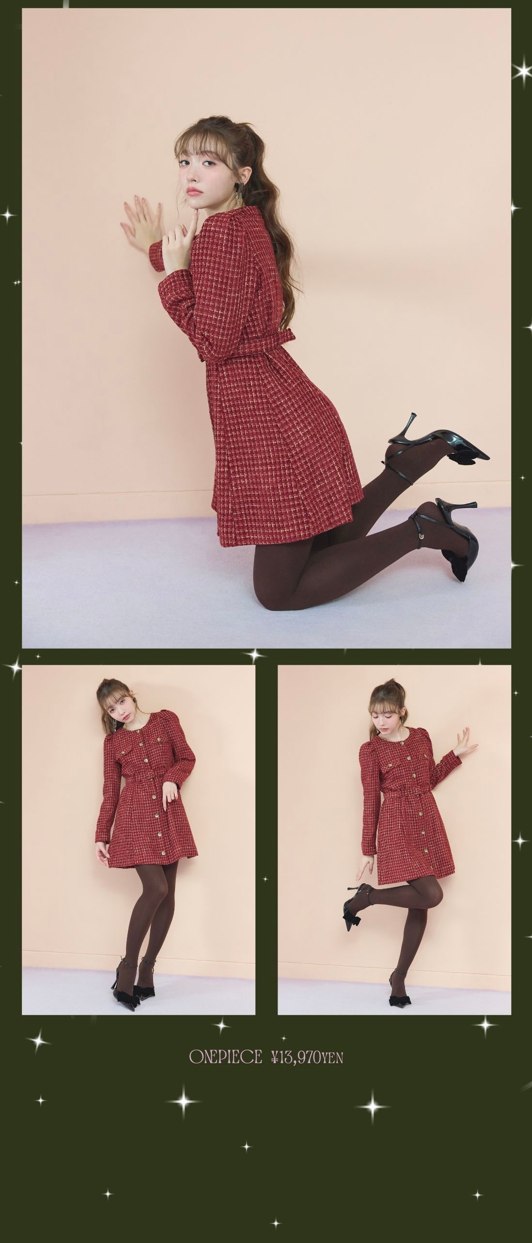 REDYAZEL 2025 ワンピース セットアップ レディース 秋服 冬服