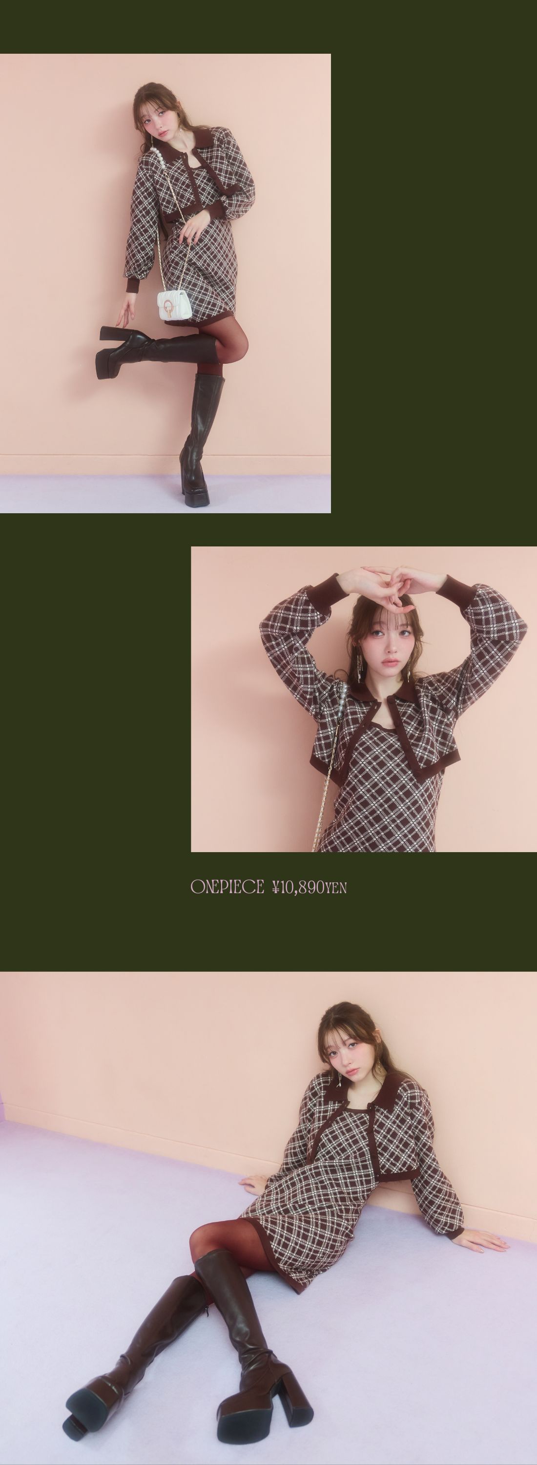 REDYAZEL 2025 ワンピース セットアップ レディース 秋服 冬服