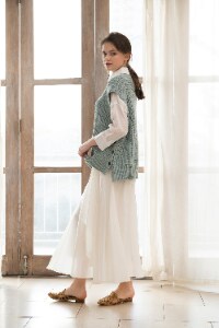 ニットベストSETシャツトップス