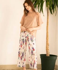 デニムウエストタックワンピース