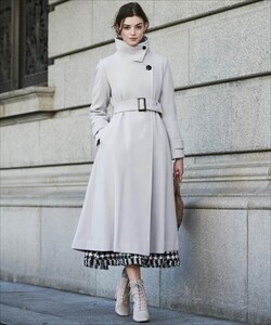 ペコラムビーバースタンドカラーコート