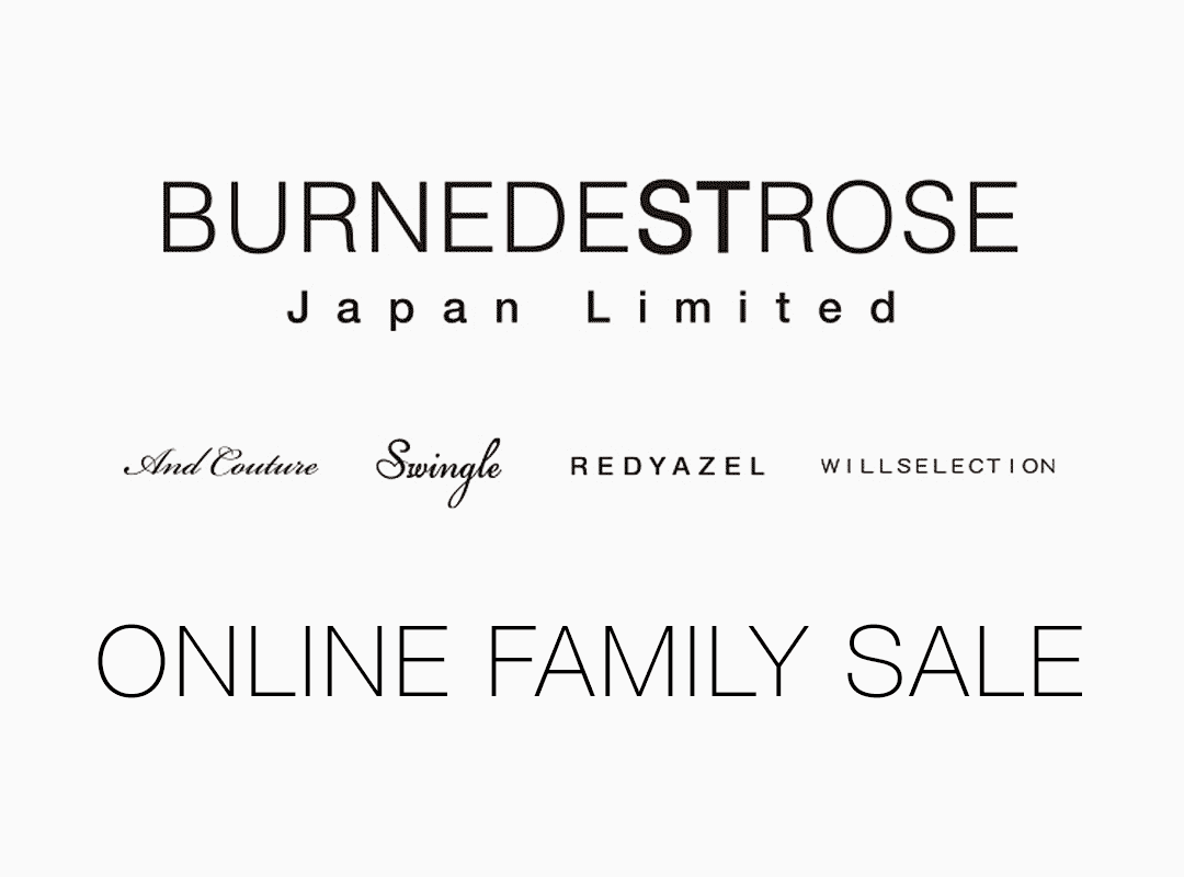 【★AndCouture / Swingle / REDYAZEL / WILLSELECTION ONLINE FAMILY SALE★】