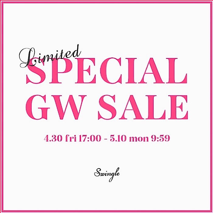 【Limited SPECIAL GW SALE】