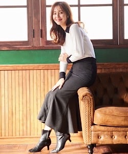 【リネコツイードマーメイドスカート】