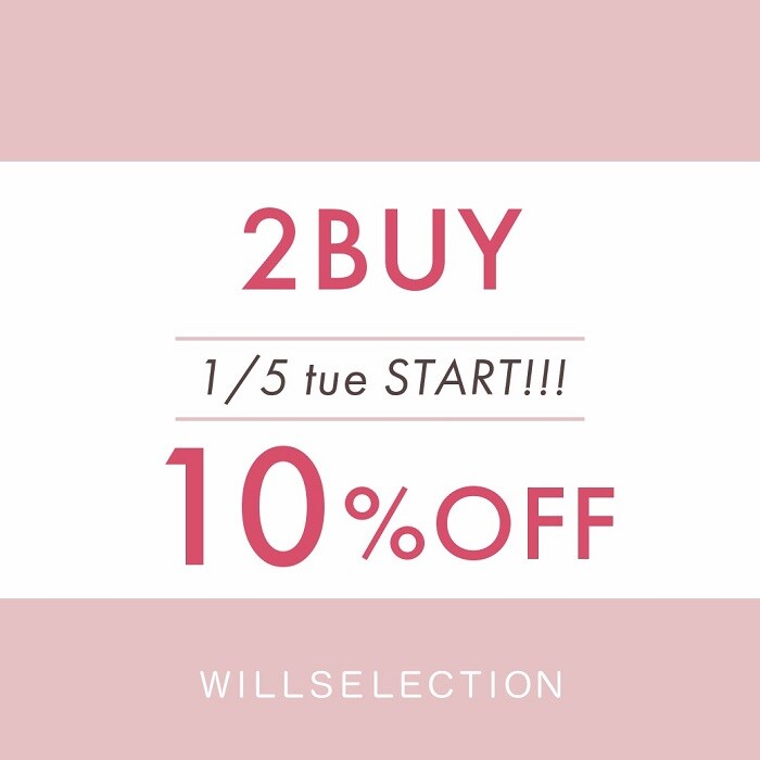 2BUY 10％OFF SALE