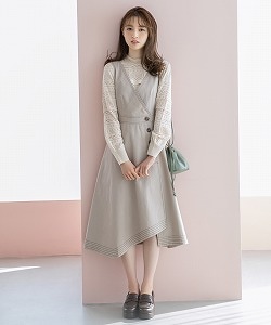 デニムステッチジャンスカ