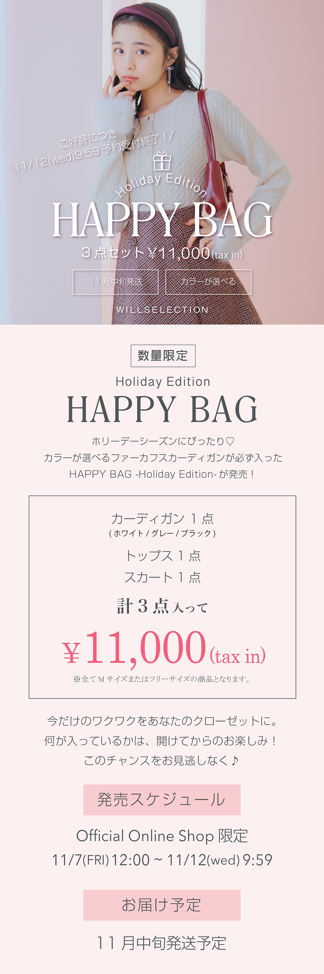 WILLSELECTION HAPPY BAG Holiday Edition